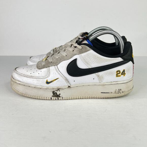 Nike Air Force 1 Low Ken Griffey Jr Sr Sneakers FLAW DJ5195-100 White 6Y, 7.5W - Picture 4 of 11